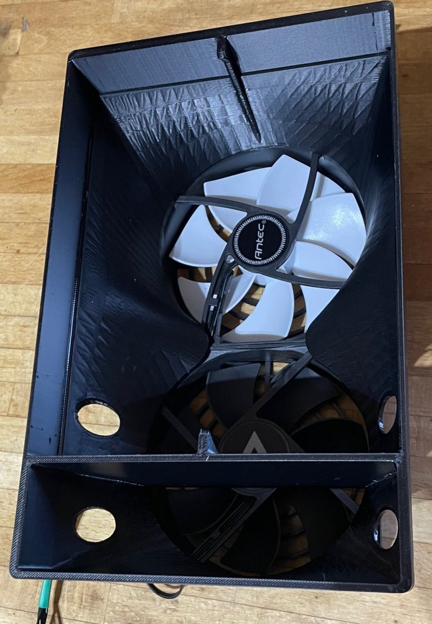 Iceriver KS0/ KS0 Pro Forced Air Shroud Dual 120 Fans for 2 Miners and Bricks