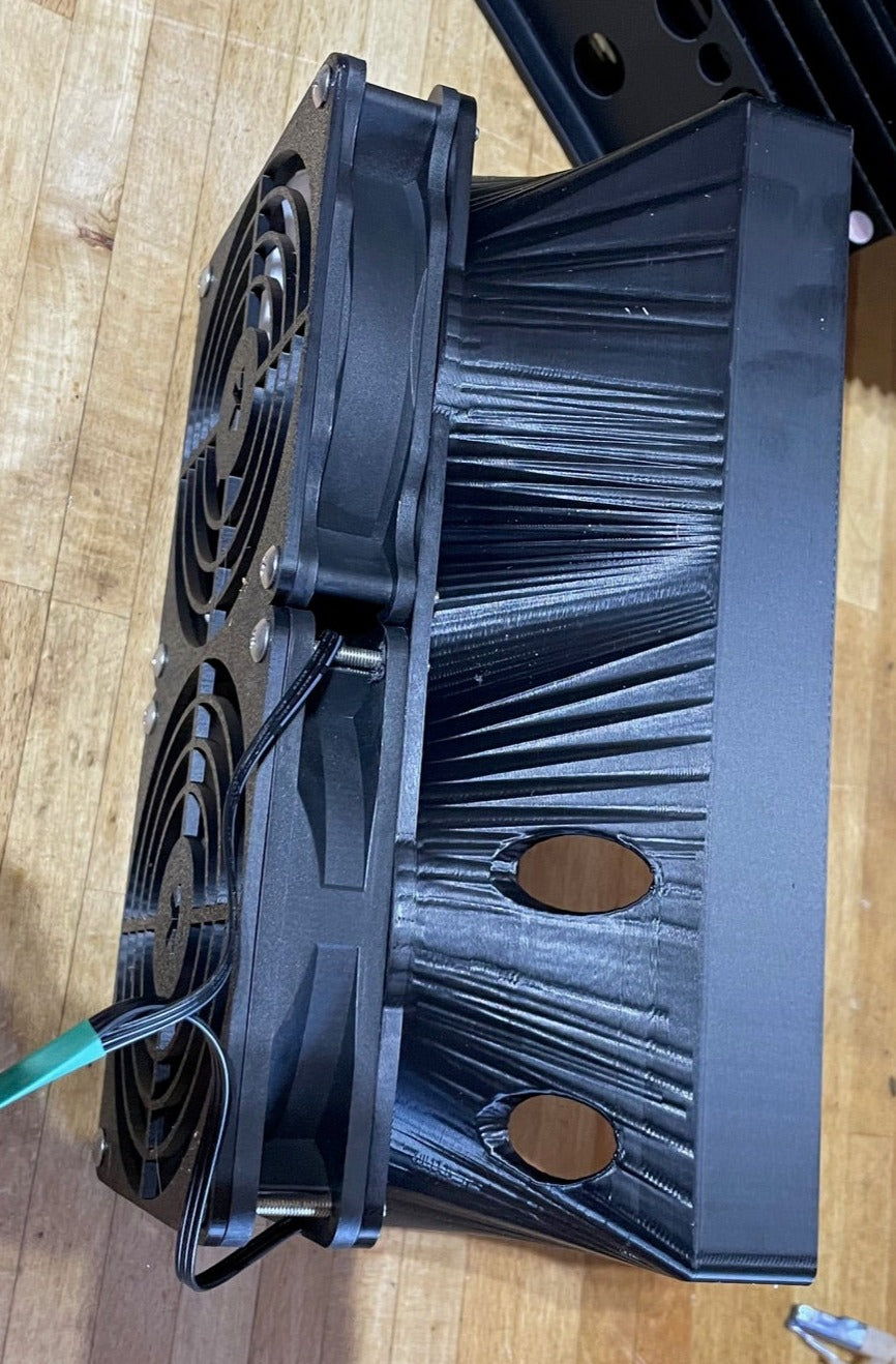 Iceriver KS0/ KS0 Pro Forced Air Shroud Dual 120 Fans for 2 Miners and Bricks