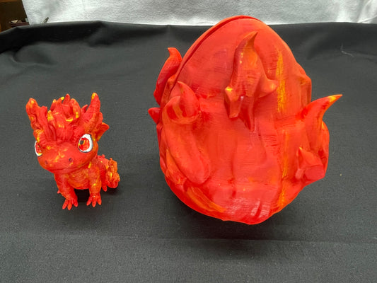 Fire Egg with baby dragon