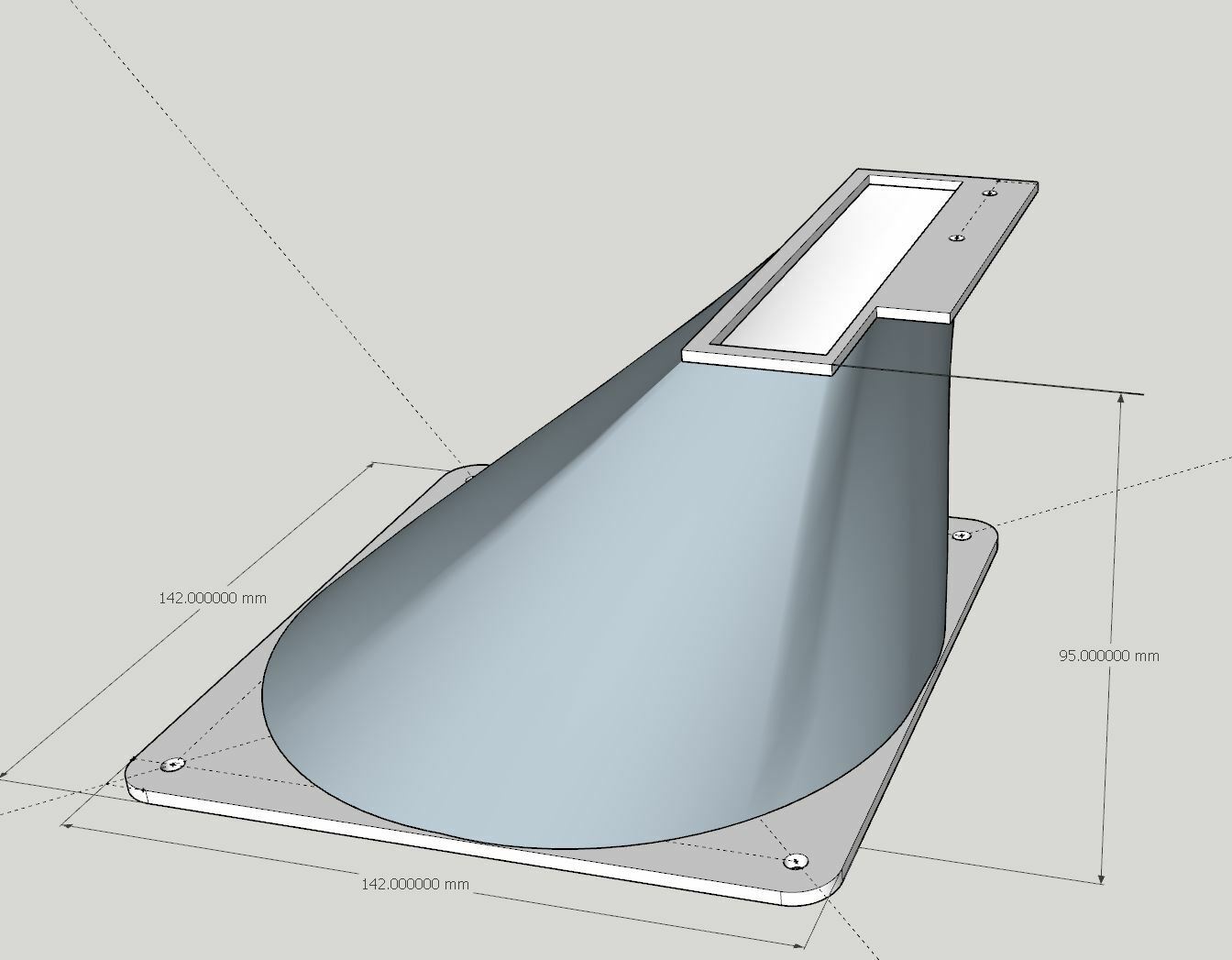 NVidia GPU Blower Fan Shroud for A100/CMP 170HX